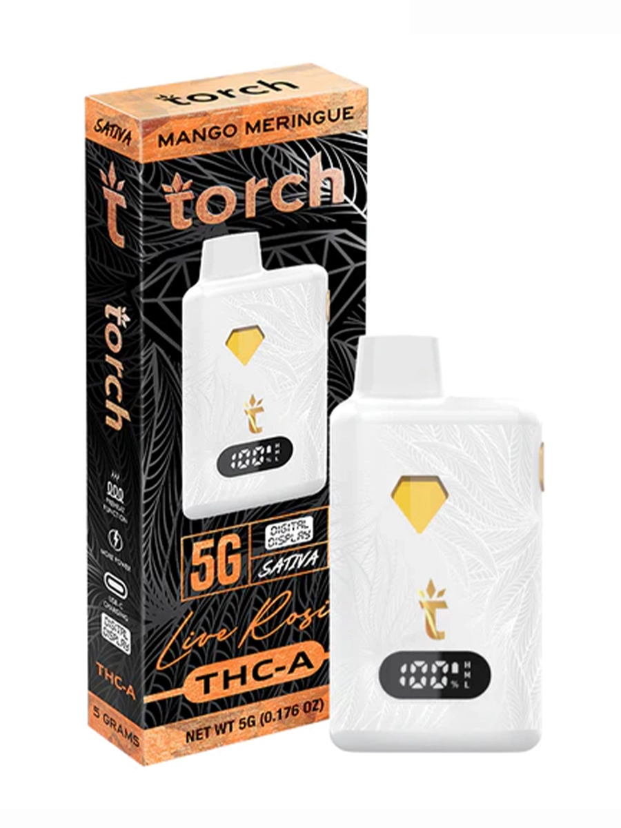 Mango Meringue Torch Live Rosin THC A Disposable 5G