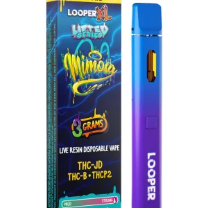 Mimosa Looper XL Lifted Series THC-JD+ THC-B+THCP2 Live Resin Disposable Vape 3G