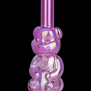 Bear Buddy Electroplated Water Pipe