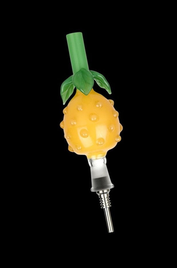 Perky Pineapple Glass Honey Straw w Titanium Tip A 1 23753357 66b8 4296 9ccd 8e605cf0f603