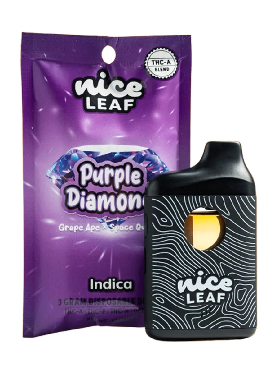 Purple Diamond Nice Leaf THC-A Disposable 3G