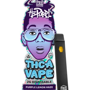 Purple Lemon Haze Tre House It's Purple THC-A Vape 2G