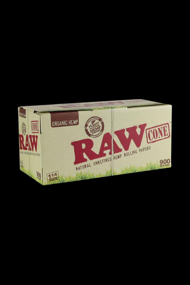 RAW Organic 1 1/4"" Hemp Cones - Bulk 900 Pack
