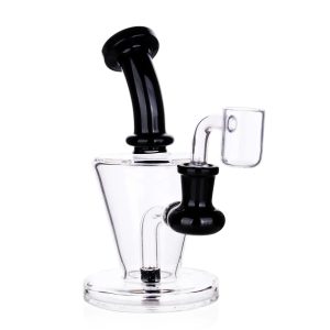 DHC Bent Neck Diffused Dab Rig - 6 in. - Black