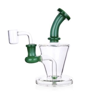 DHC Bent Neck Diffused Dab Rig - 6 in. - Jade