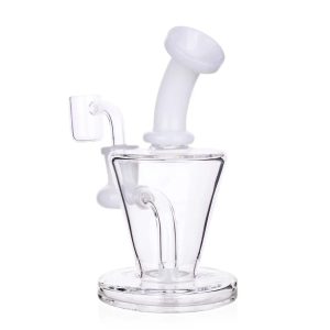 DHC Bent Neck Diffused Dab Rig - 6 in. - White