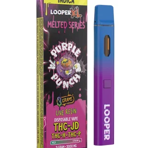 Purple Punch Looper XL Melted Series THC-JD+THC-H+THC-P Vape 3G