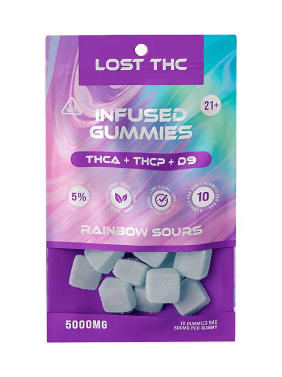 Rainbow Sours Lost THC THCATHCPD9 Infused Gummies 5000MG