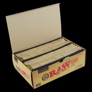 RAW Classic Bulk Lean Cones - Bulk 800 Pack