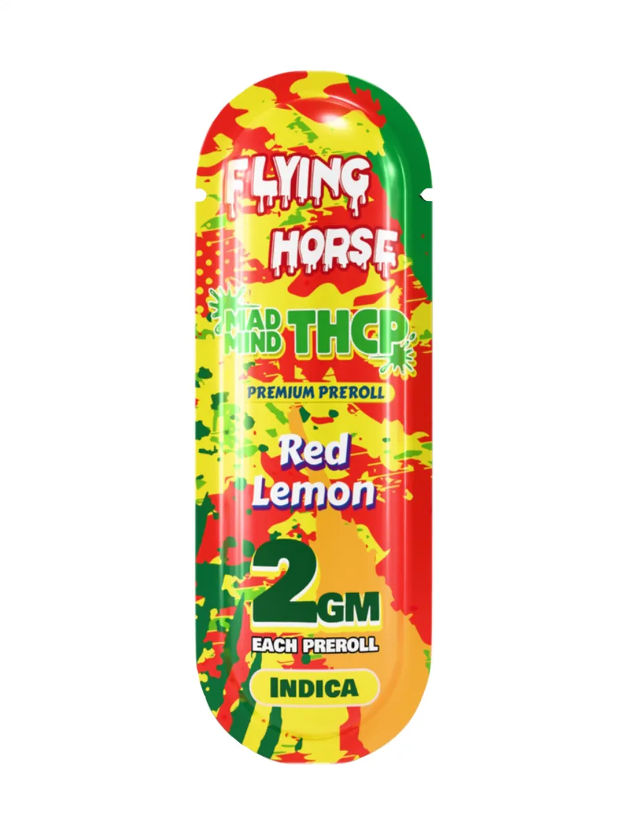 Red Lemon Flying Horse Mad Mind THCP Premiumm Pre Roll 2G