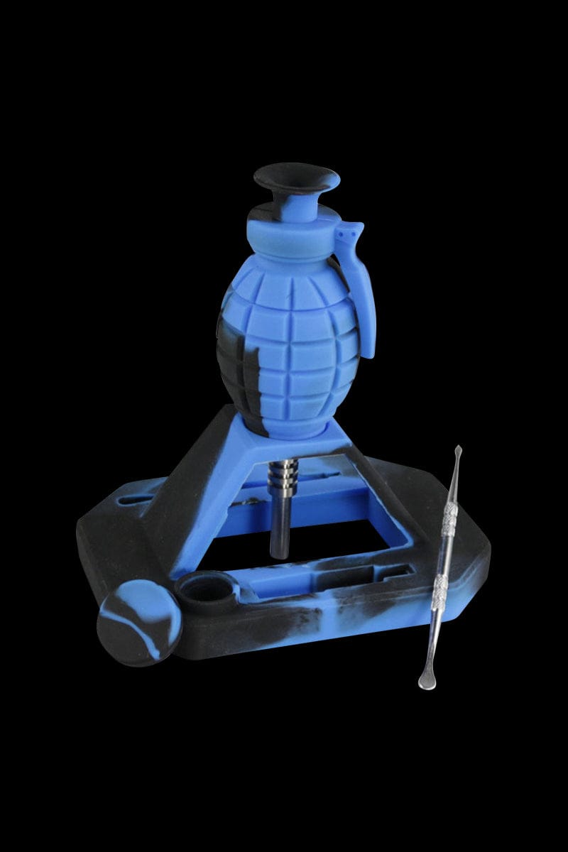 Silicone ""Dab Grenade"" Vapor Straw Collector Kit