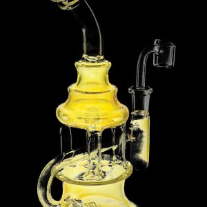Silver Fumed Scientific Oil Dab Rig - Circ Stack