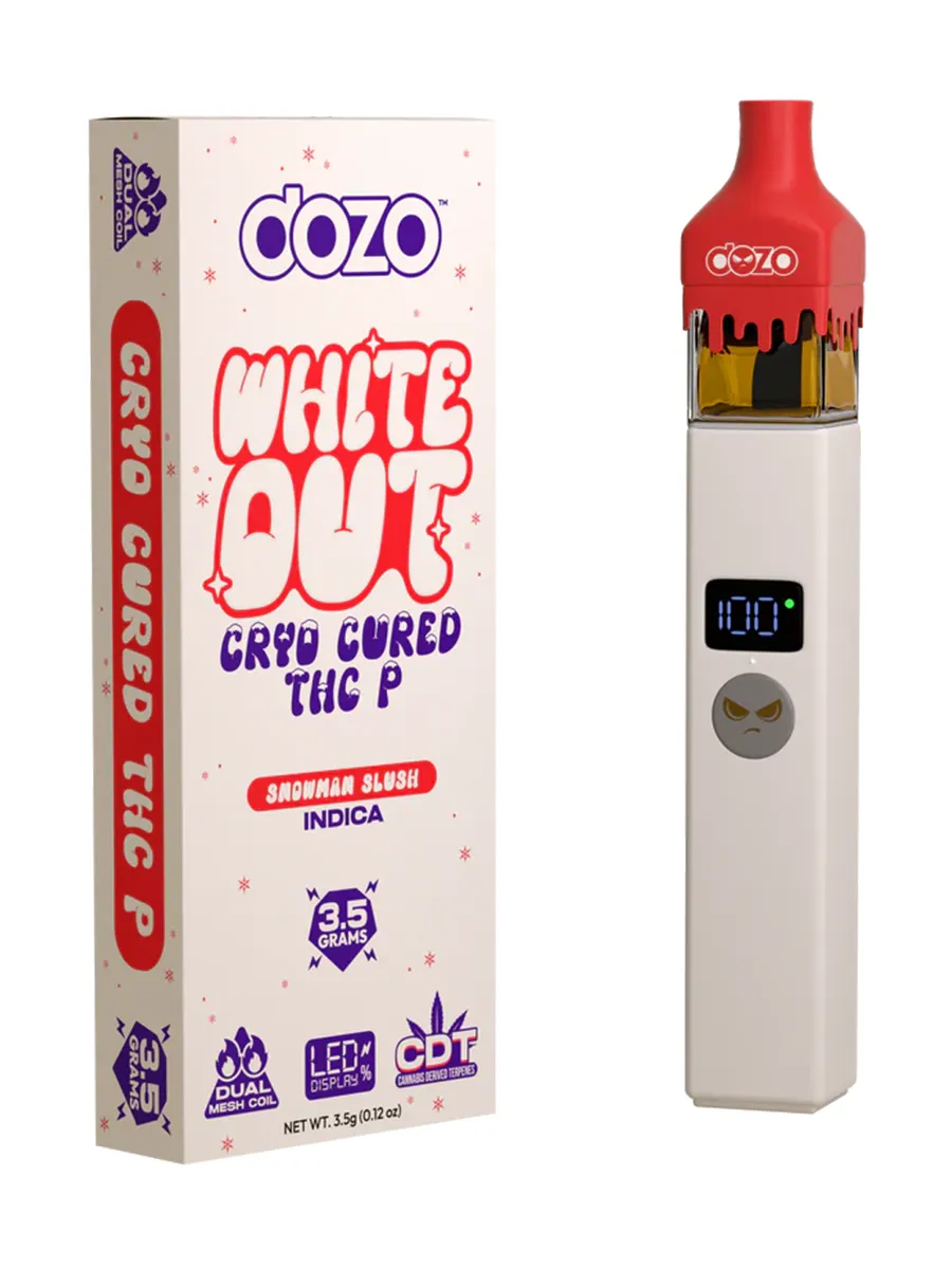 Snowman Slush Dozo White Out THCP Disposable 3