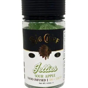 Sour Apple Big Chief Nano Infused D9+THC-P Gummies 15000MG