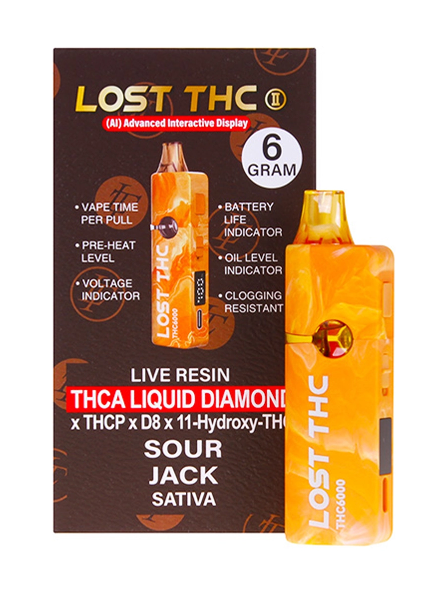 Sour Jack Lost THC THC A Liquid Diamond Disposable 6G