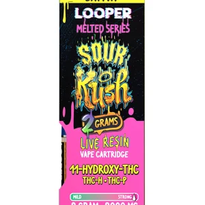 Sour Kush Looper Melted Series 11-Hydroxy-THC+THC-H+THC-P Vape 2G