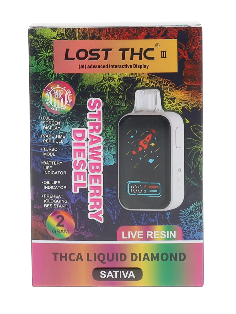 Strawberry Diesel Lost THC THC A Liquid Diamond Disposable 2G