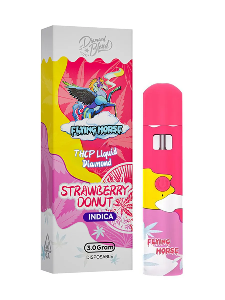 Strawberry Donut Flying Horse THC P Liquid Diamond Disposable 3G