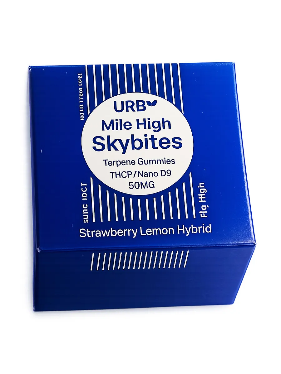 Strawberry Lemon URB Mile High Skybites THCP Nano D9 Gummies 10ct 5MG