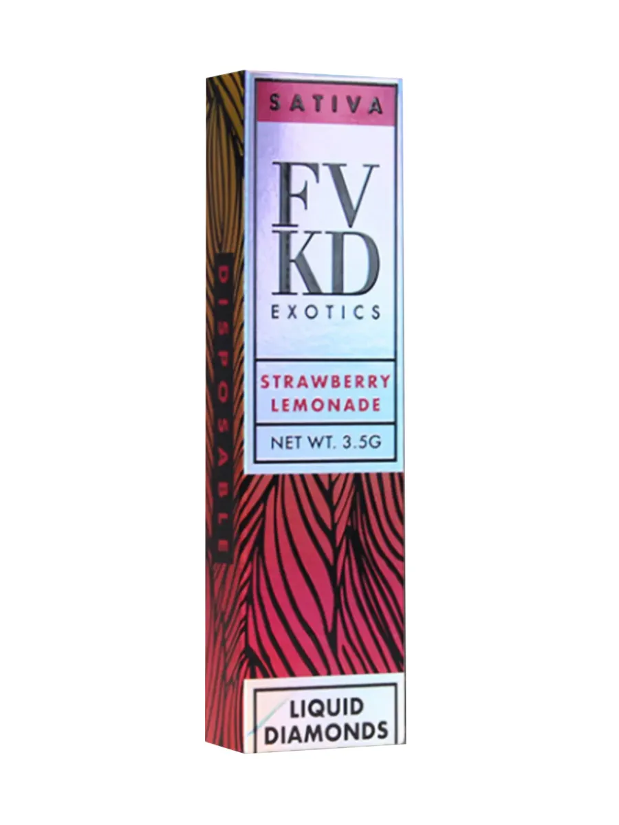 Strawberry Lemonade FVKD Exotics THC A Rosin Disposable 3
