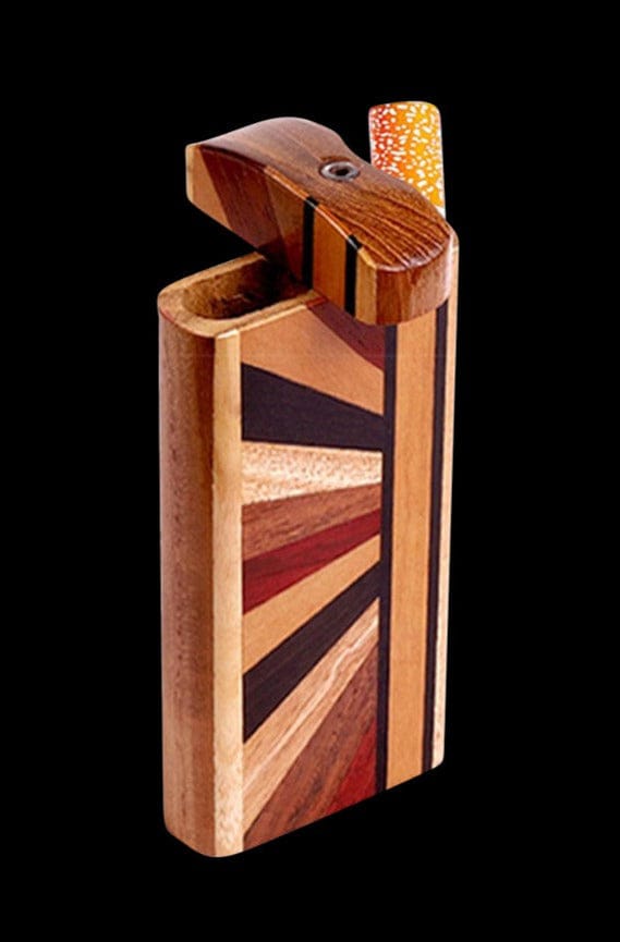 Striped Wood Dugout w Horizon Woodworked Design Large 1 14899654 0f37 4522 ac69 12e840ded911