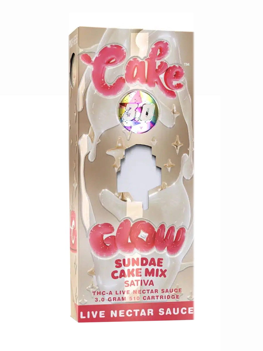 Sundae Cake Mix Cake Glow THC A Disposable 3G