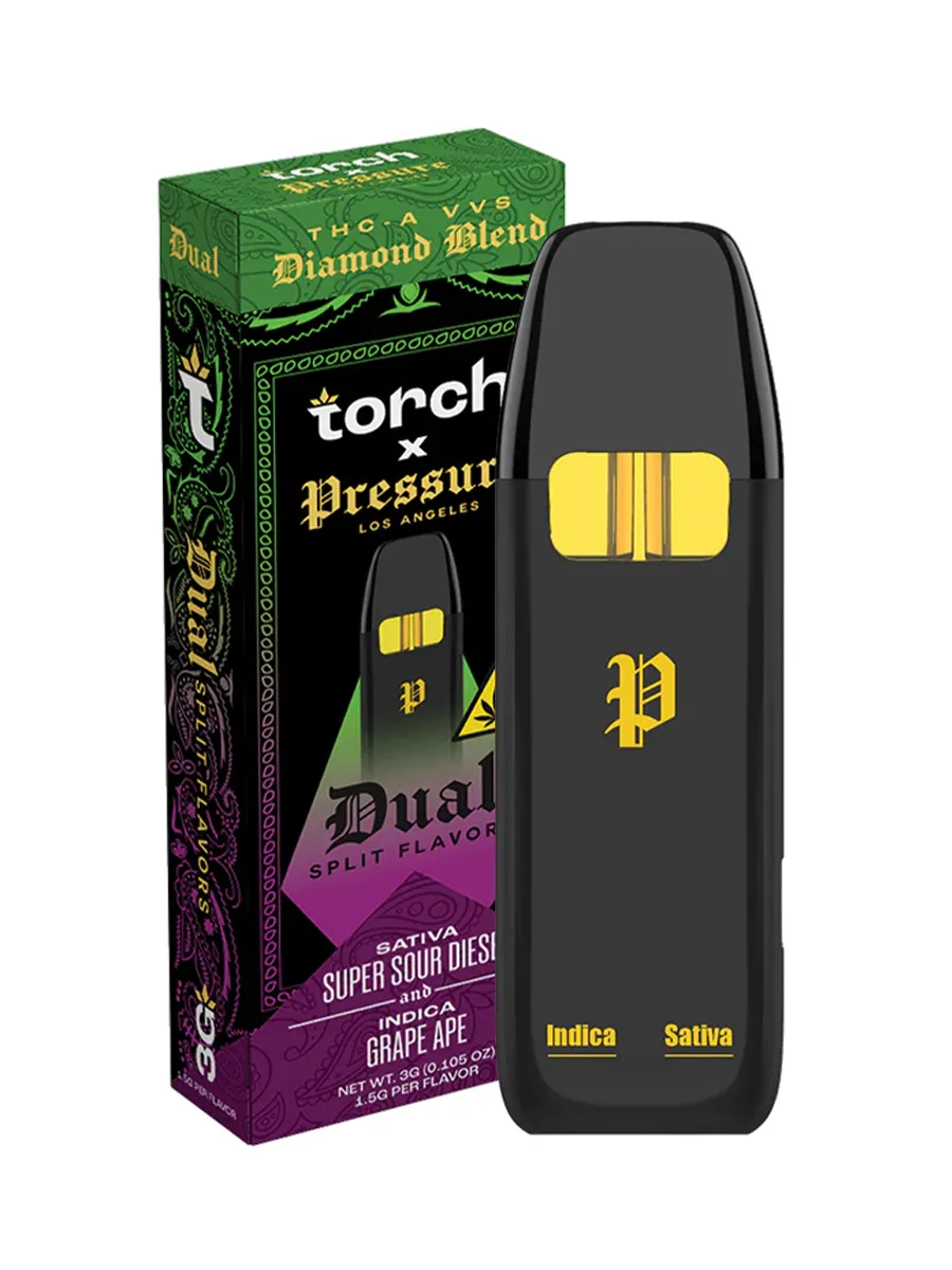 Super Sour Diesel Grape Ape Torch x Pressure Dual Disposable 3G