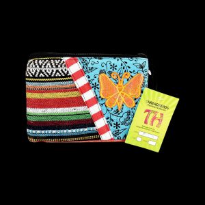 ThreadHeads Multi-color Butterfly Zipper Pouch