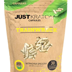 Trainwreck Just Kratom Mitragyna Speciosa Capsules 30ct