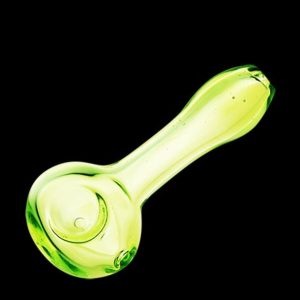 Translucent Spring Green Spoon Pipe