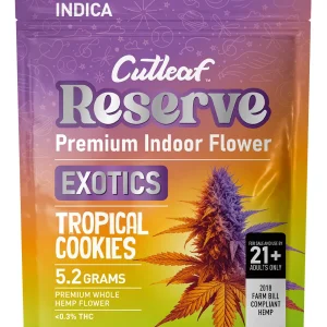 Tropical Cookies Cutleaf Reserve Premium Indoor Exotic Hemp Flower 5.2G