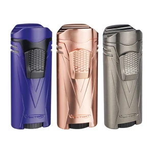 Vector Ironquad Quadruple Flame Torch Lighter