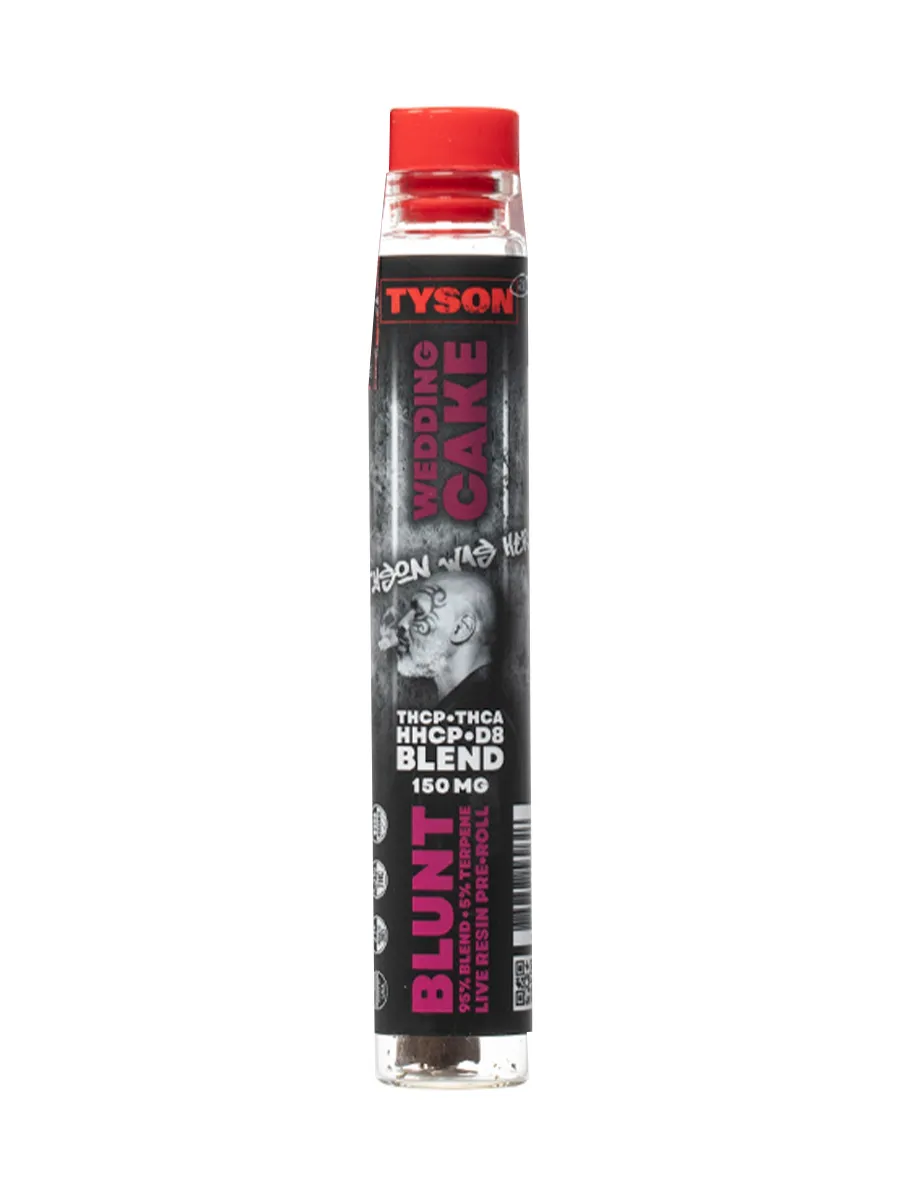 Wedding Cake Tyson 2.0 THCP Blend Live Resin Blunt Pre-Roll 150G