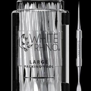 White Rhino Double-Sided Steel Dab Tool - 30/100 Pack