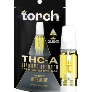 White Widow Torch Premium THCA Diamond Infused Cartridge 3