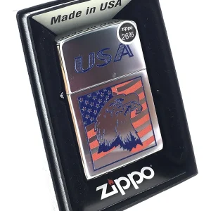 Zippo USA With Eagle Design Windproof Lighter