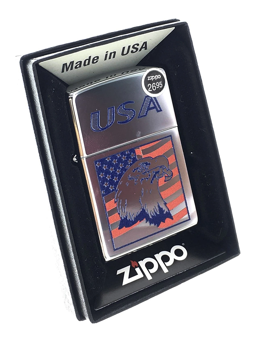 Zippo USA With Eagle Design Windproof Lighter