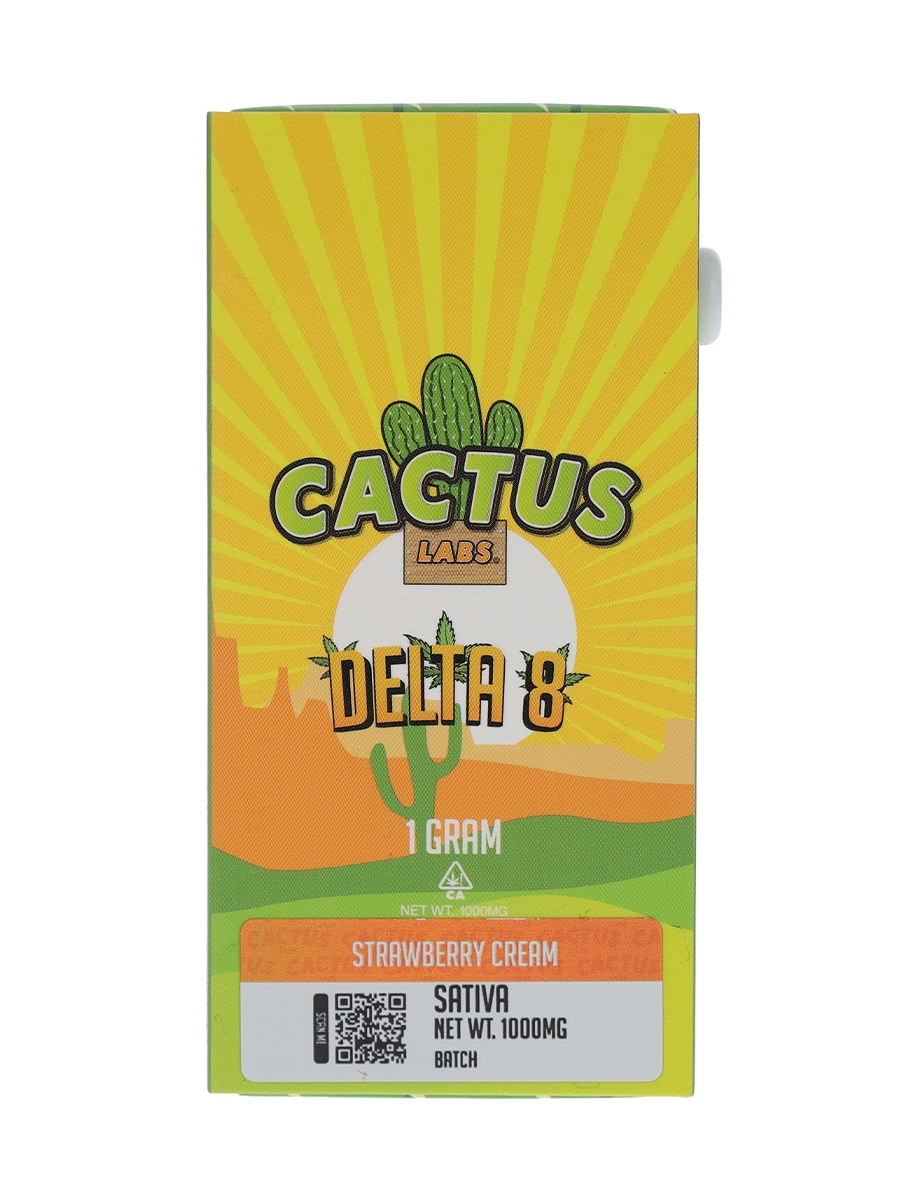 Strawberry Cream Sativa Cactus Labs Delta 8 Cartridges 1G