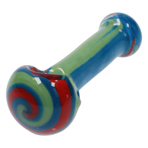DHC 3-inch Glass Multi-Color Dots Hand Pipe