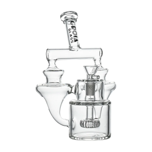 Croia Glass 8" Twin Vortex Recycler Scientific Glass Water Pipe | Croia Glass