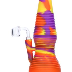 Rigid Orange Silicone Mini Dab Rig