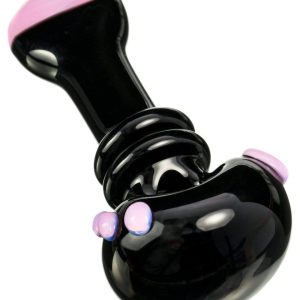 Maria Ring Spoon Pipe - Black / Pink