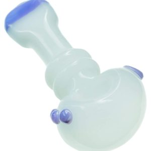 Maria Ring Spoon Pipe - White / Purple