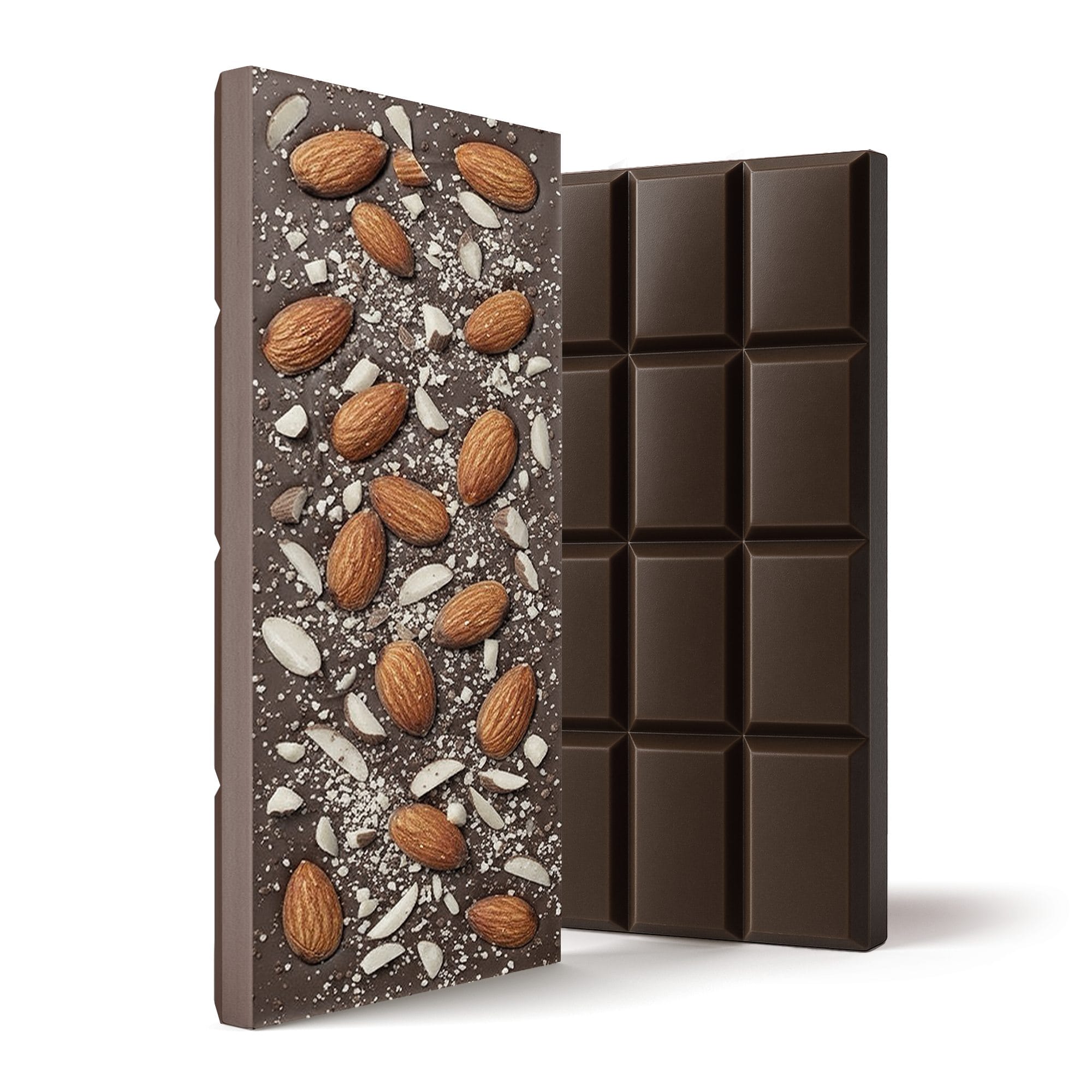 Delta 8 THC Dark Chocolate & Almond Bar - 600mg - Chill Plus