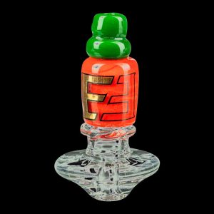 Empire Glassworks Sriracha Themed Carb Cap for Puffco Peak