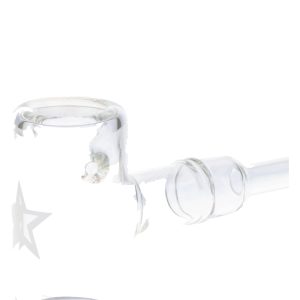 Famous X Clear Crystal Fumed Large Sherlock Pipe