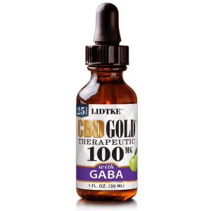 Lidtke Full Spectrum CBD Gold oil with GABA 100mg -1 Oz