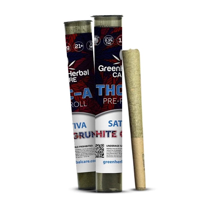 ghc thca pre roll sativa white gruntz 1g 1