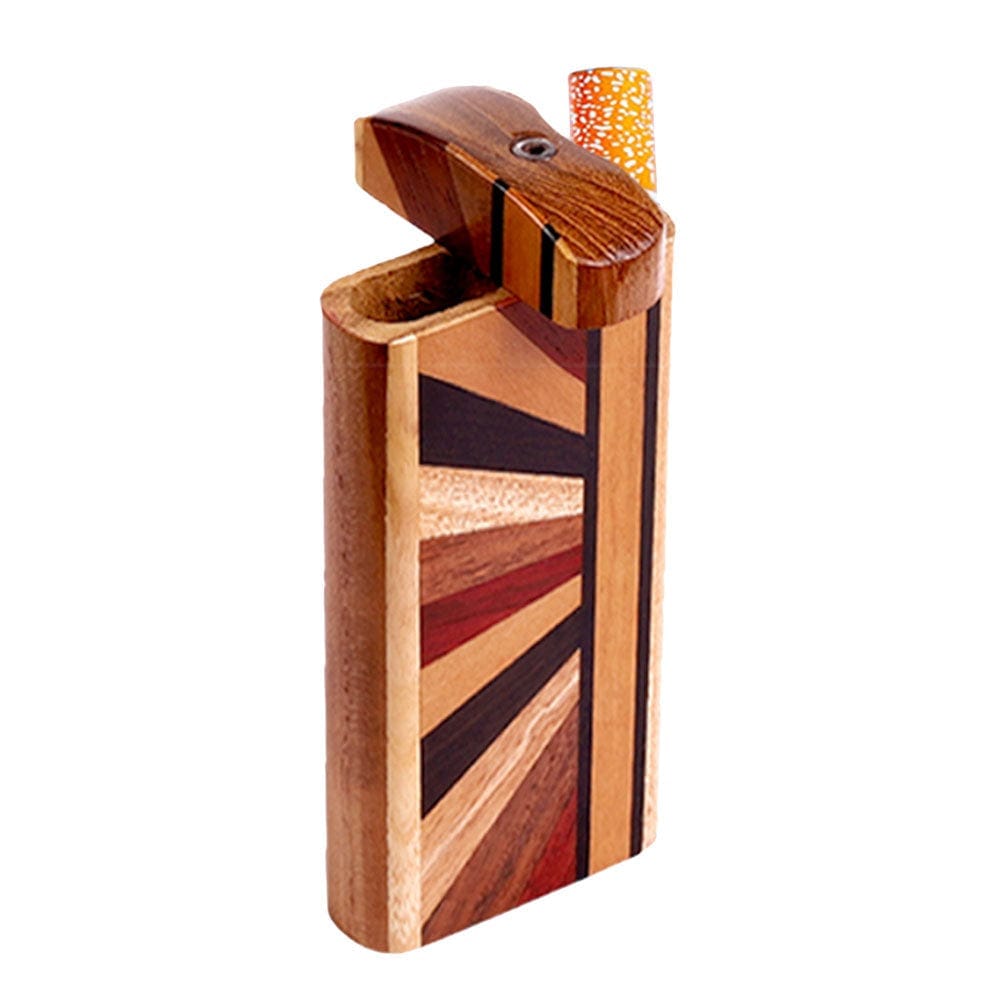 gift guru hand pipes large striped wood dugout w horizon woodworked design 957750783