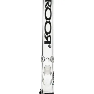 18" ROOR Black&White Straight Tube 50x5mm Water Pipe